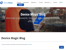 Tablet Screenshot of blog.devicemagic.com